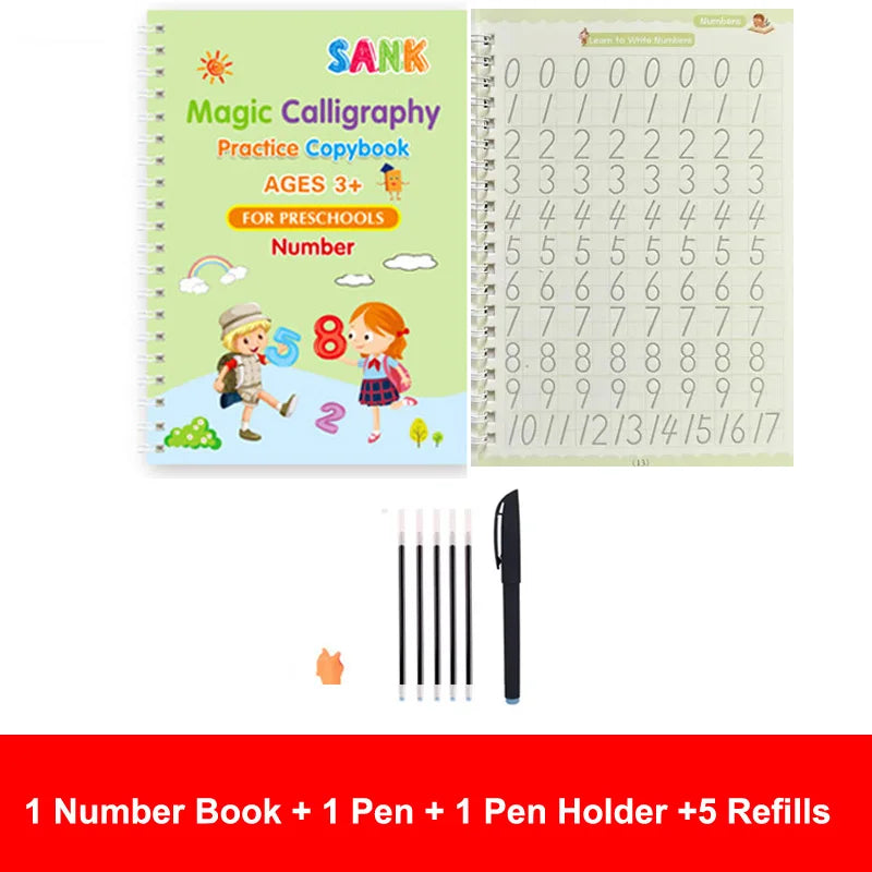 ✨ “Sank Magic Reusable Copybook ✍️ | Handwriting Practice for Kids & Fine Motor Skill Support”