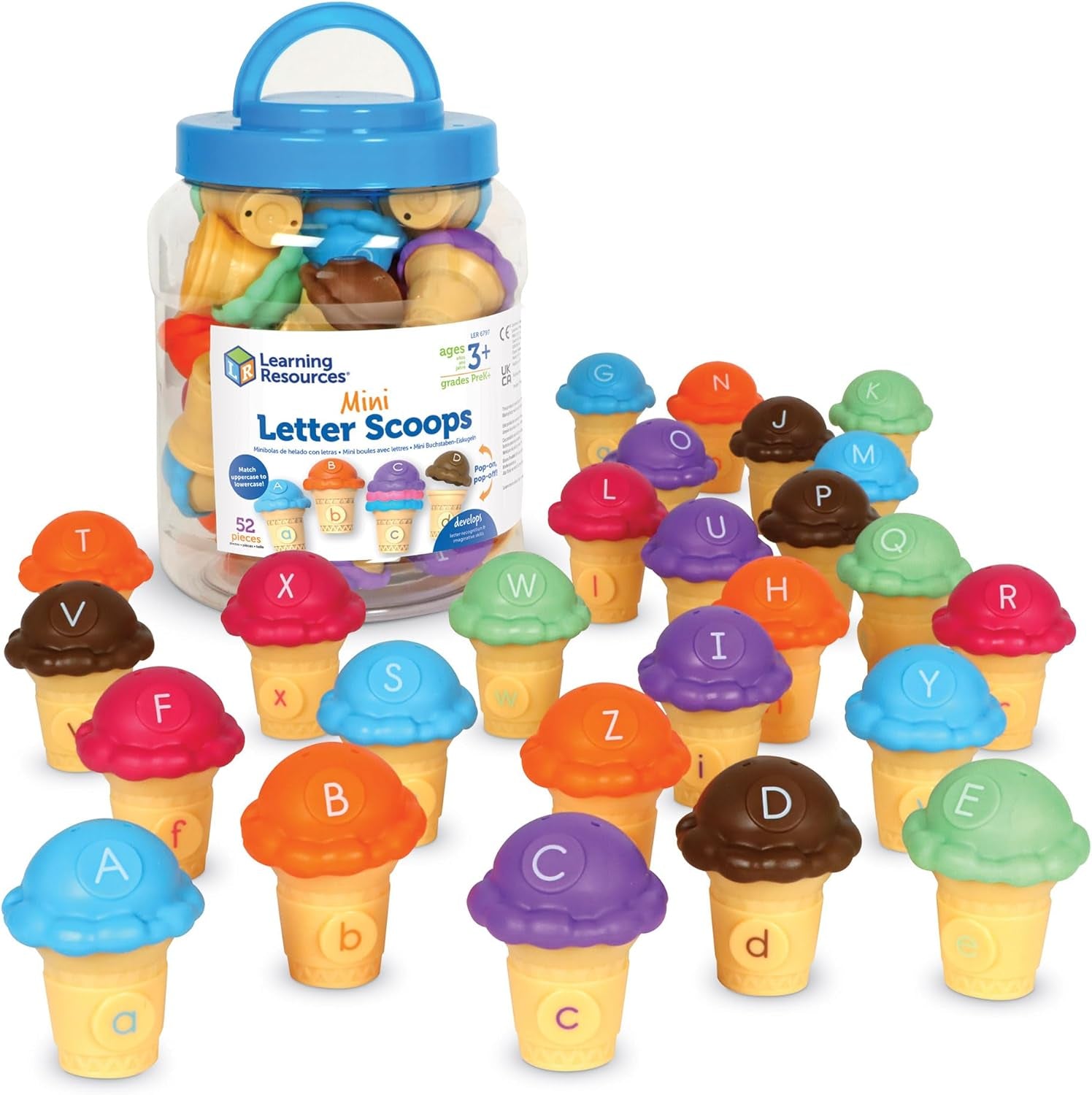 Mini Letter Scoops: A delightful learning toy for preschoolers! Ages 3+