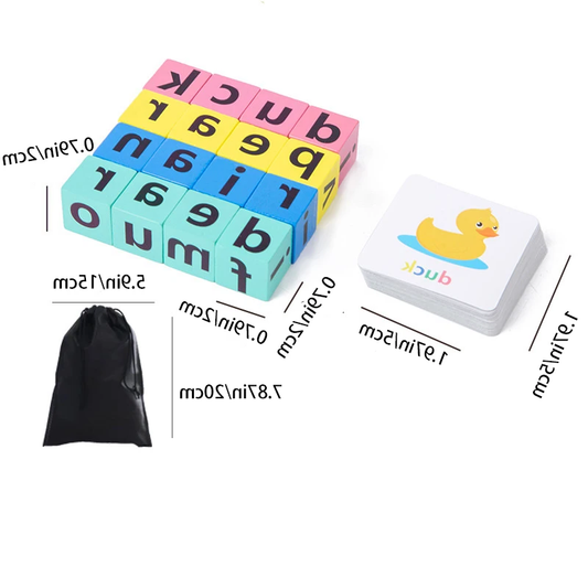 Wooden Alphabet Spelling Game – An Inclusive Learning Tool for All Children, Including Those with Learning Disabilities
