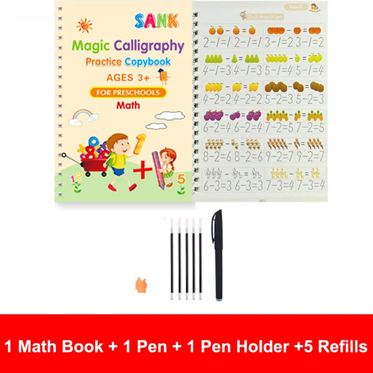 ✨ “Sank Magic Reusable Copybook ✍️ | Handwriting Practice for Kids & Fine Motor Skill Support”