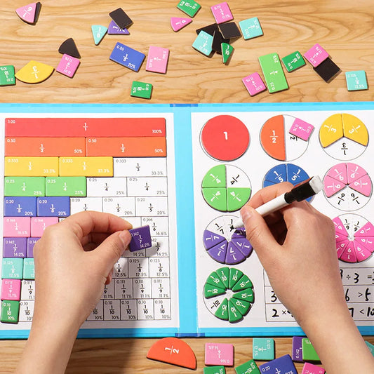 Montessori Magnetic Fraction Learning Toy – Engaging Math & Arithmetic Fun for Kids!