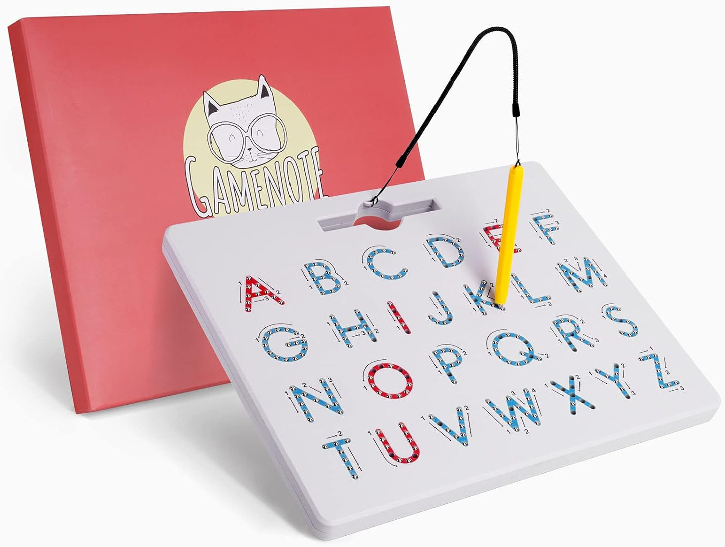 2-in-1 Double-Sided Magnetic Alphabet Tracing Board – Uppercase & Lowercase ABC Learning Toy for Toddlers and Preschoolers
