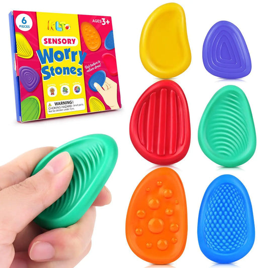 🌟 Patented Sensory Fidget Stones – Calming Toys for Kids
