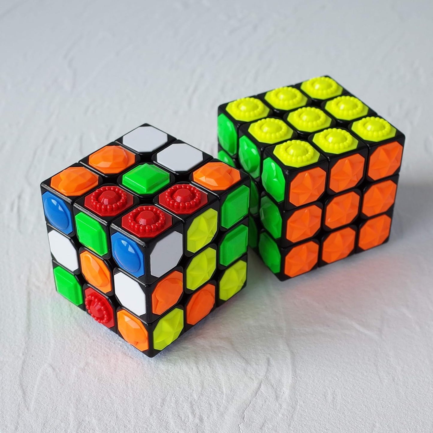 3x3x3 Braille Magic Cube – Tactile Speed Puzzle for Blind & Low Vision Users | Embossed 3D Fingerprint Cube for Sensory Learning & Fun