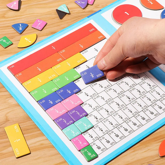Montessori Magnetic Fraction Learning Toy – Engaging Math & Arithmetic Fun for Kids!