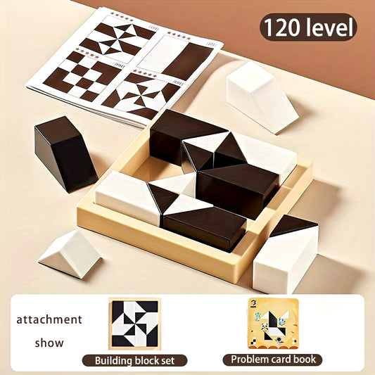120-Level Hidden Block Puzzle – Designed for children aged 3 and up, this engaging puzzle enhances logic and spatial reasoning. 