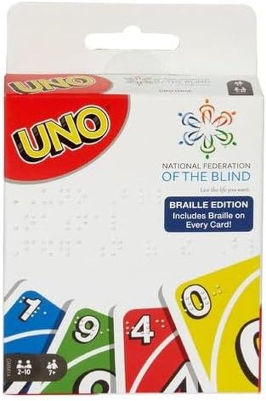 UNO Braille Card Game – Specially Designed for Blind & Low-Vision Players | Perfect for Family Fun, Kids & Adults