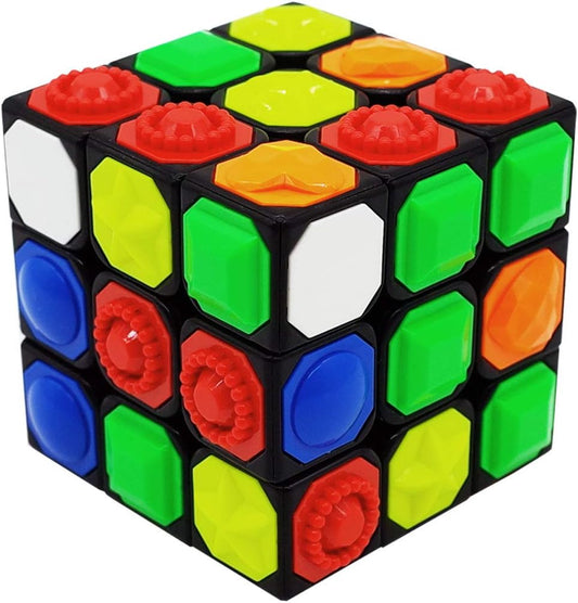 3x3x3 Braille Magic Cube – Tactile Speed Puzzle for Blind & Low Vision Users | Embossed 3D Fingerprint Cube for Sensory Learning & Fun